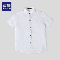罗蒙 儿童纯棉衬衫