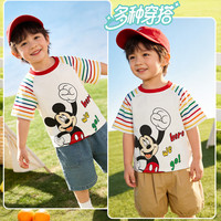 迪士尼 夏季新款卡通凉感7A抗菌儿童短袖 多色！