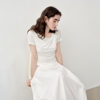  ZIQIAO/自巧 凉感料 女士T恤 雅白色 XXS （尺码：1）