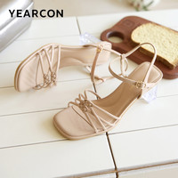 YEARCON/意尔康 增高粗跟 女士凉鞋