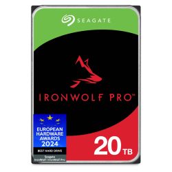 Seagate 希捷 IronWolf Pro 20TB NAS 内置硬盘 3.5 英寸 7200RPM CMR 256MB 缓存 SATA 6GB/S 包括 3 年救援服务型号:ST2000NTZ01