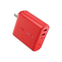 Anker 安克 A1621 移动电源充电器二合一 红色 5000mAh USB 10W快充