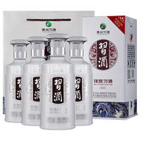 贵州习酒银质53度500ml*4瓶   高度白酒 自饮