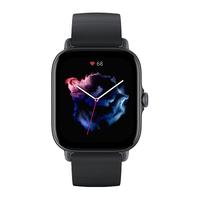 AMAZFIT 跃我 GTS 3 智能手表 20mm 曜石黑铝合金表壳 曜石黑硅胶表带（血氧、心率、NFC、GPS、北斗）