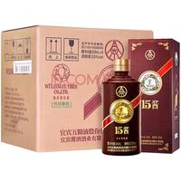 WULIANGYE 五粮液 15酱 手工版 53%vol 酱香型白酒 500ml*6瓶 整箱装