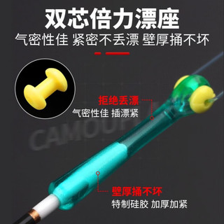  DiaoLongWang/钓龙王 手工调好漂 朝天钩线组+立漂+铜头钩+金海夕