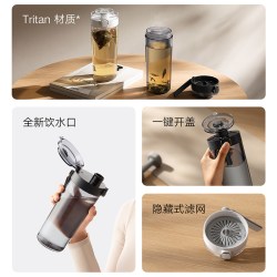 米家 MIUI/小米 米家Tritan水杯户外手提便携大容量耐高温运动杯