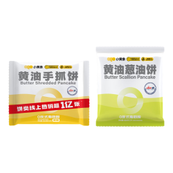小黄象 黄油手抓饼400g（5片）+黄油葱油饼500g（5片）