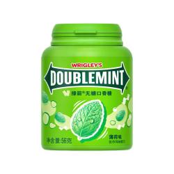 绿箭 清新口气 无糖口香糖  原味薄荷味 约40粒 56g