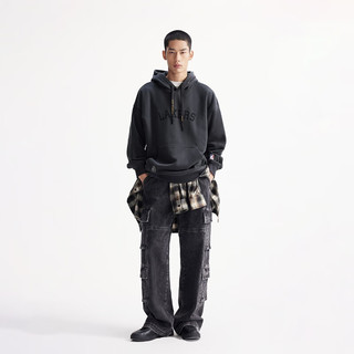  JACK&JONES/杰克琼斯 NBA联名款 男士卫衣 E44黑砂色 S （170）