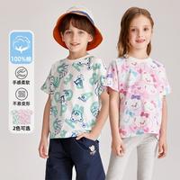 Paw in Paw Paw in  Paw 卡通小熊童装夏男女童运动休闲可爱满印短袖T恤