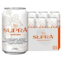 珠江啤酒 11°P雪堡白啤 330ml*6罐
