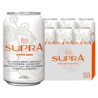 珠江啤酒 11°P雪堡精酿白啤330mL*6罐小包装