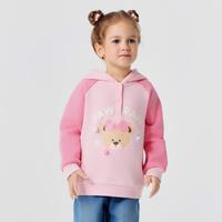 Paw in Paw Paw in  Paw 卡通小熊童装25年秋冬新款男女宝撞色圆领连帽卫衣柔软