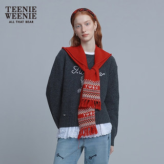  TEENIE WEENIE 大熊刺绣 女士毛衣