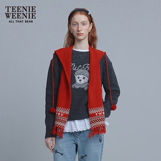  TEENIE WEENIE 大熊刺绣 女士毛衣
