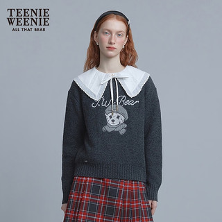  TEENIE WEENIE 大熊刺绣 女士毛衣