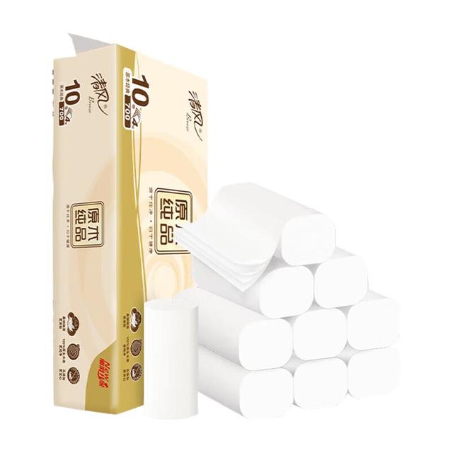 清风 无芯卷纸 立体压 4层 70g*10卷