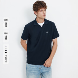 navigare 假两件设计 男士Polo衫