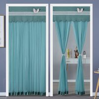  欣仪 免打孔 门帘 约宽150高220cm 送伸缩杆+魔术贴