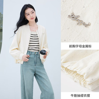  X.YING/香影 烫钻肌理感 女士棒球服
