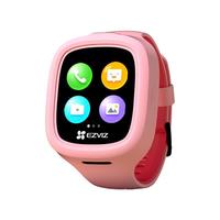 EZVIZ 萤石 KW2 智能手表 44.8mm 黑色 硅胶表带 粉色(GPS、AI语音功能）