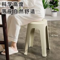 绣川 ST0265 欧式塑料高凳 长方形成人餐桌凳 容量：一只 青虾色