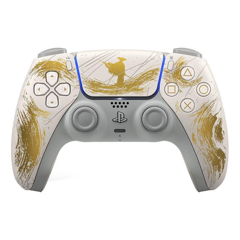  PlayStation 无线 PS5手柄 羊蹄山之魂 金色