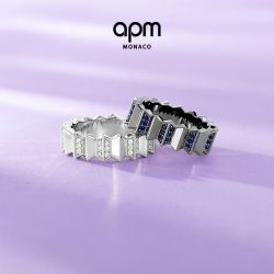 APM Monaco 几何波浪设计 戒指