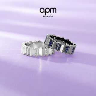  APM Monaco 几何波浪设计 戒指