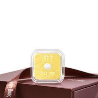 周生生投资金条Au999.9四方进宝金片金牌88390D30 30.0克(含工费0元)