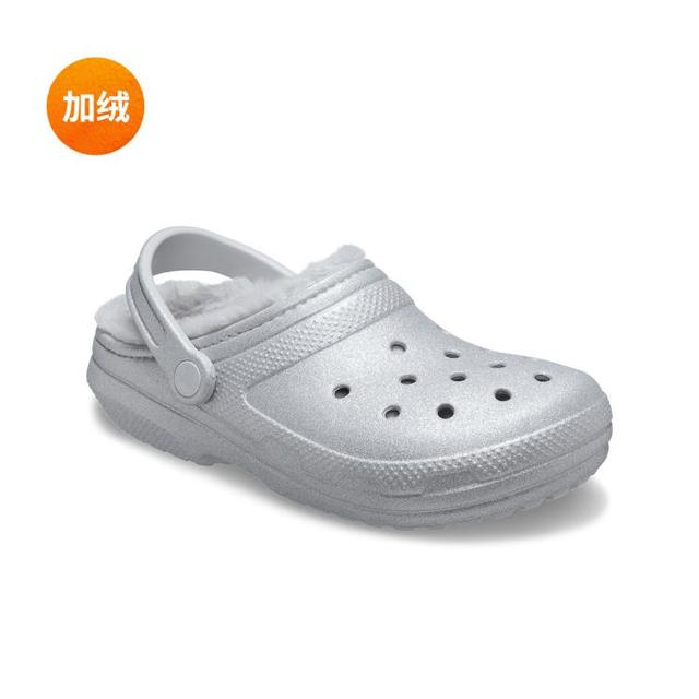 crocs 女式经典闪耀暖棉洞洞鞋