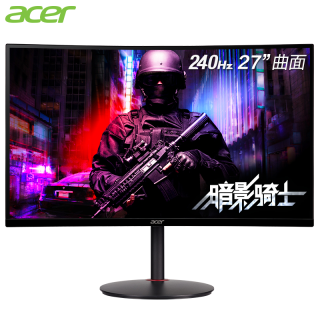 acer 宏碁 XZ270 X 27英寸 VA 曲面 G-sync FreeSync 显示器(1920×1080、240Hz、72%NTSC）