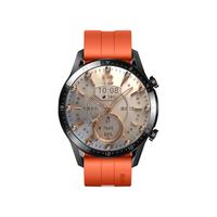 HUAWEI 华为 WATCH GT 2 运动款 智能手表 46mm 黑色不锈钢表壳 赤霞橙橡胶表带（血氧、GPS、心率）