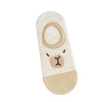 椰子节拍 船袜女棉袜不掉跟防滑 4双