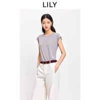 LILY/丽丽 莫代尔混纺 女士T恤