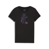 PUMA 女童T恤纯棉透气中大童休闲圆领短袖T恤