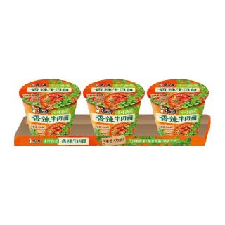 88VIP：康师傅 香菜香辣牛肉面 108g*3桶