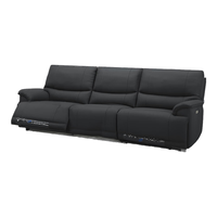 LAZBOY/乐至宝 零靠墙 皮艺沙发