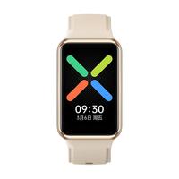 OPPO Watch Free 标准版 蓝牙智能手表 1.64英寸 流沙金PC加纤表壳 流沙金硅胶表带 (GPS、血氧、运动)