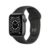 Apple 苹果 Watch S6 智能手表 40mm GPS版 深空灰色铝金属表壳 黑色运动表带（ECG、血氧）