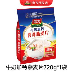 智力 牛奶加钙营养燕麦片 720g