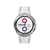 SAMSUNG 三星 Galaxy Watch4 Classic Thom Browne限量版 Wi-Fi智能手表 42mm 银色铝合金表壳 白色橡胶表带(北斗、GPS、血氧)
