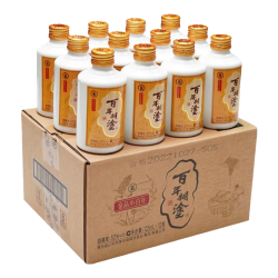 百年糊涂 白酒礼盒 浓香型白酒  单瓶装 33%vol 125mL*12瓶
