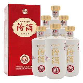 汾酒 商务汾酒 匠心12 42%vol 清香型白酒 500ml*6瓶 整箱装