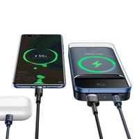 BASEUS 倍思 PPCXW10 移动电源 蓝色 10000mAh Type-C 20W 双向快充+10W 无线充电