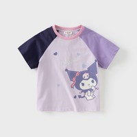 戴维贝拉 库洛米戴维贝拉女童短袖t恤夏季新款儿童衣服女孩上衣宝宝童装女