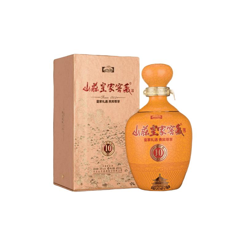  山庄老酒 皇家窖藏 浓香型白酒  整箱装 38%vol 450mL