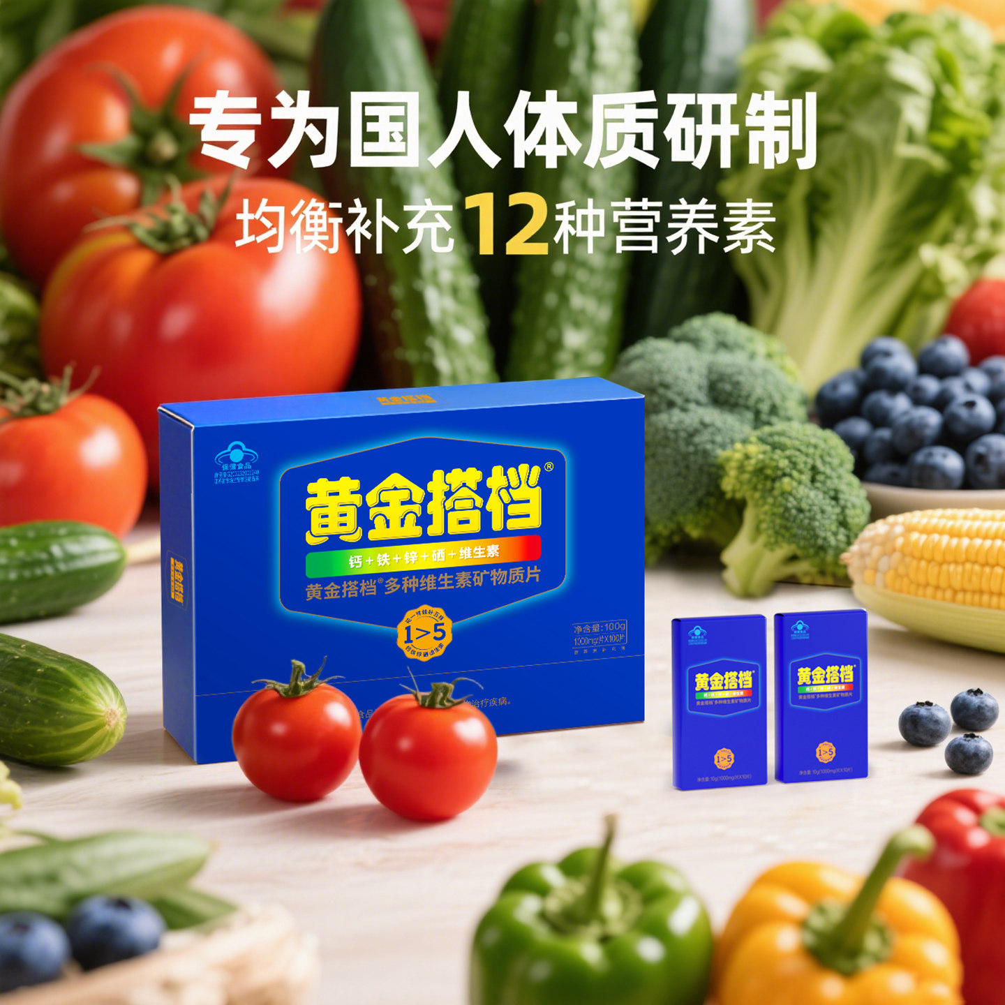 黄金搭档中老年复合维生素矿物质片