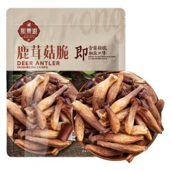 熙景源 鹿茸菇脆60g*1袋椒盐味即食菌菇脆蘑菇脆果蔬脆蔬菜干零食